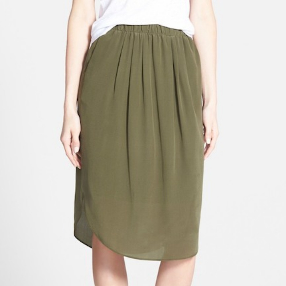 Madewell Silk Island Skirt